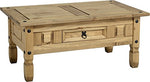 P&N Homewares Corona Coffee Table Rustic Mexican Pine Coffee Table