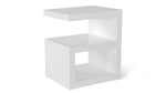 Zuri Furniture Jayden High Gloss Modern Side Table