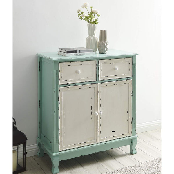 BELLEZE Wood Cabinet with Drawers and Doors Vintage