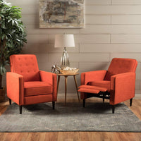 Marston Mid Century Modern Fabric Recliner