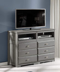 Discovery World Furniture Charcoal 6 Drawer